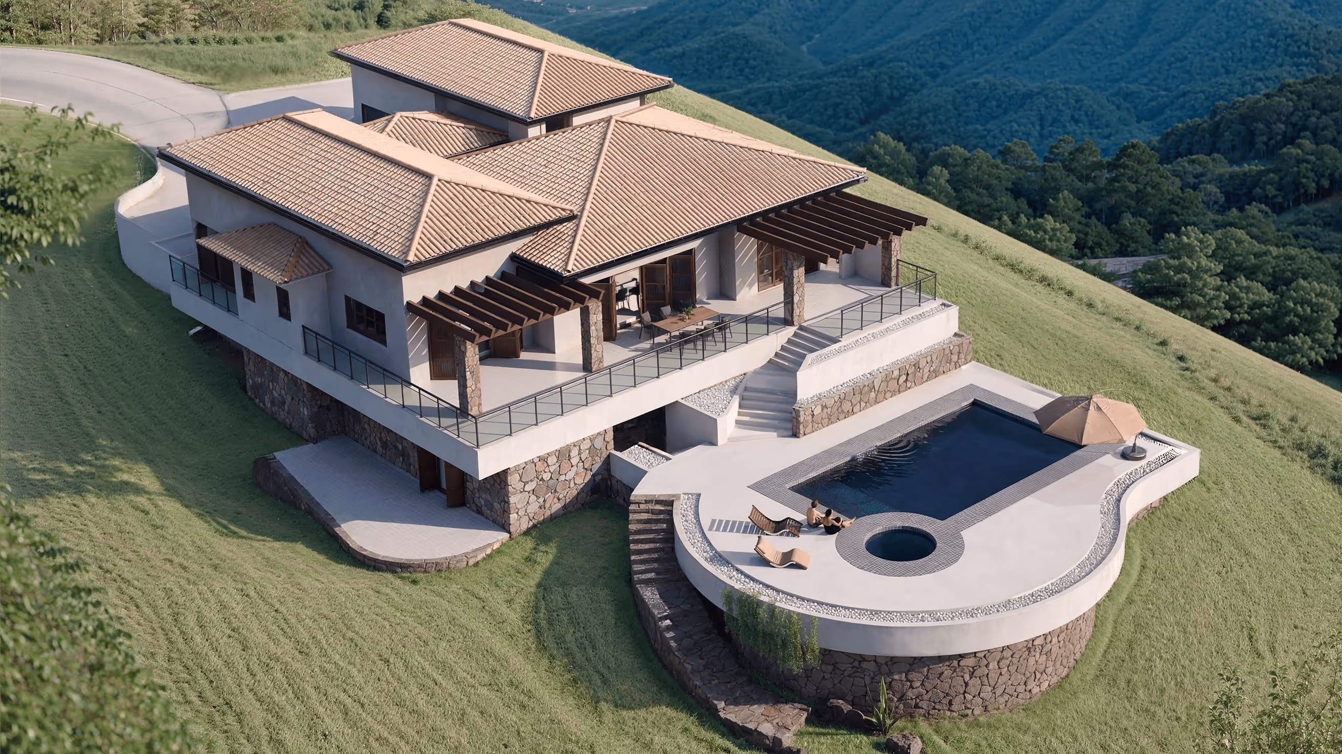 Countryside House Sao Paulo Arial view